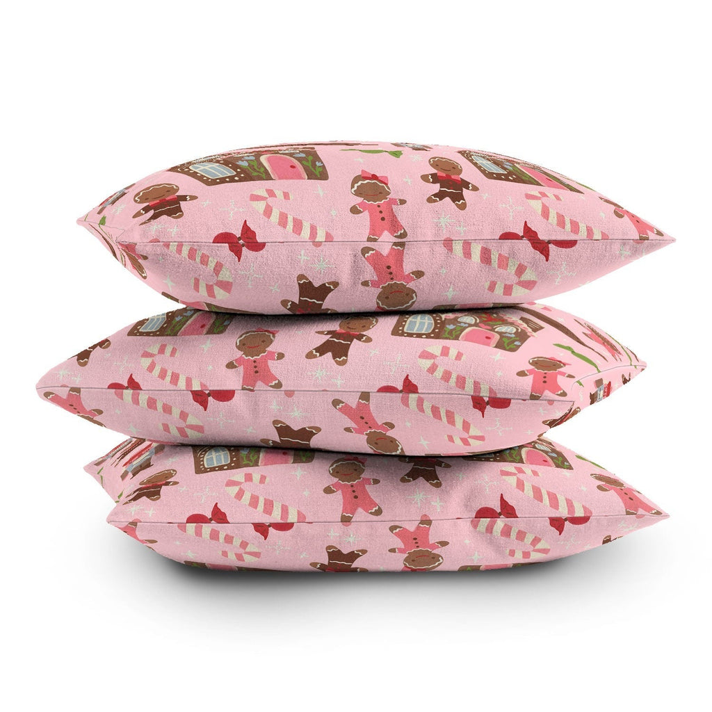 carriecantwell Sweet Christmas Holidays Outdoor Throw Pillow