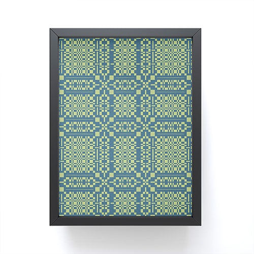 Marta Barragan Camarasa Nostalgic Grid Design Framed Mini Art Print