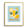 Jessica Molina Limoncello Cocktail Metal Framed Art Print