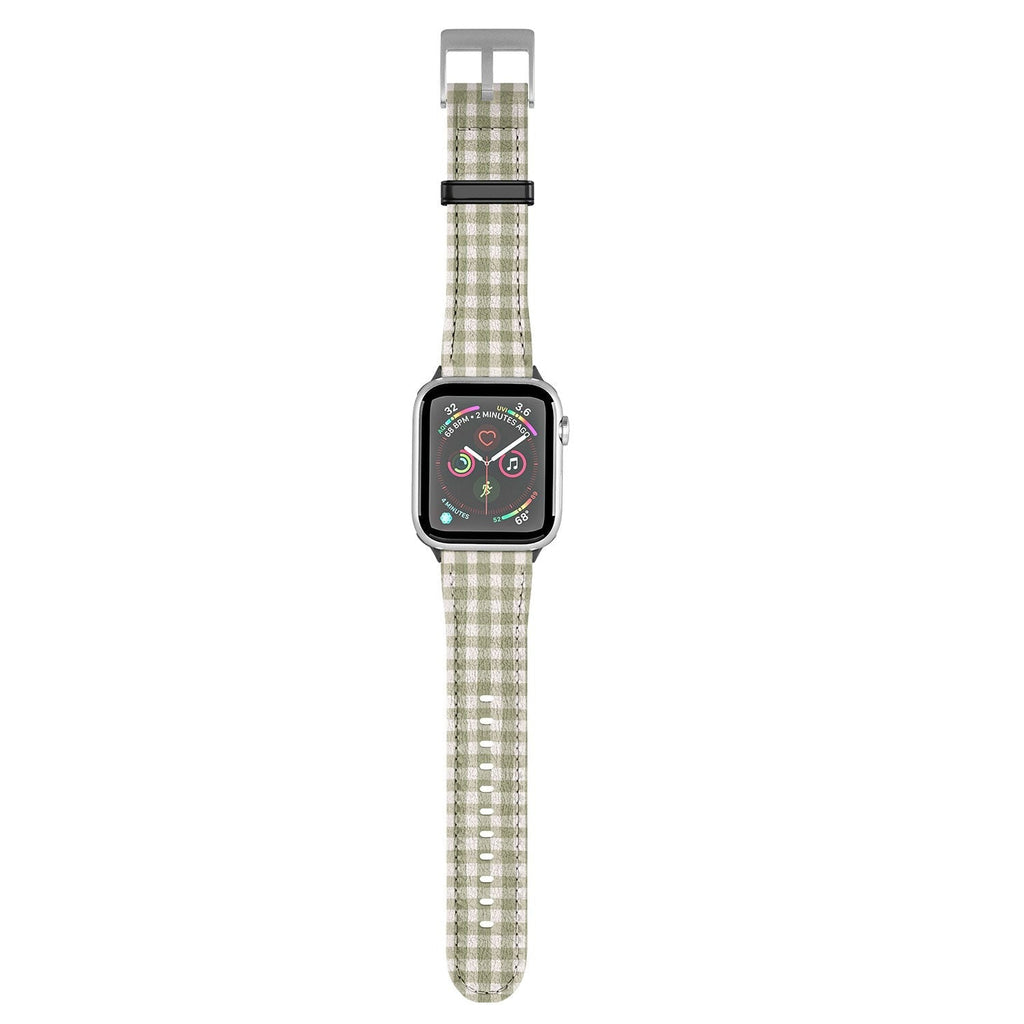 Menina Lisboa Rustic Green Plaid Apple Watch Band