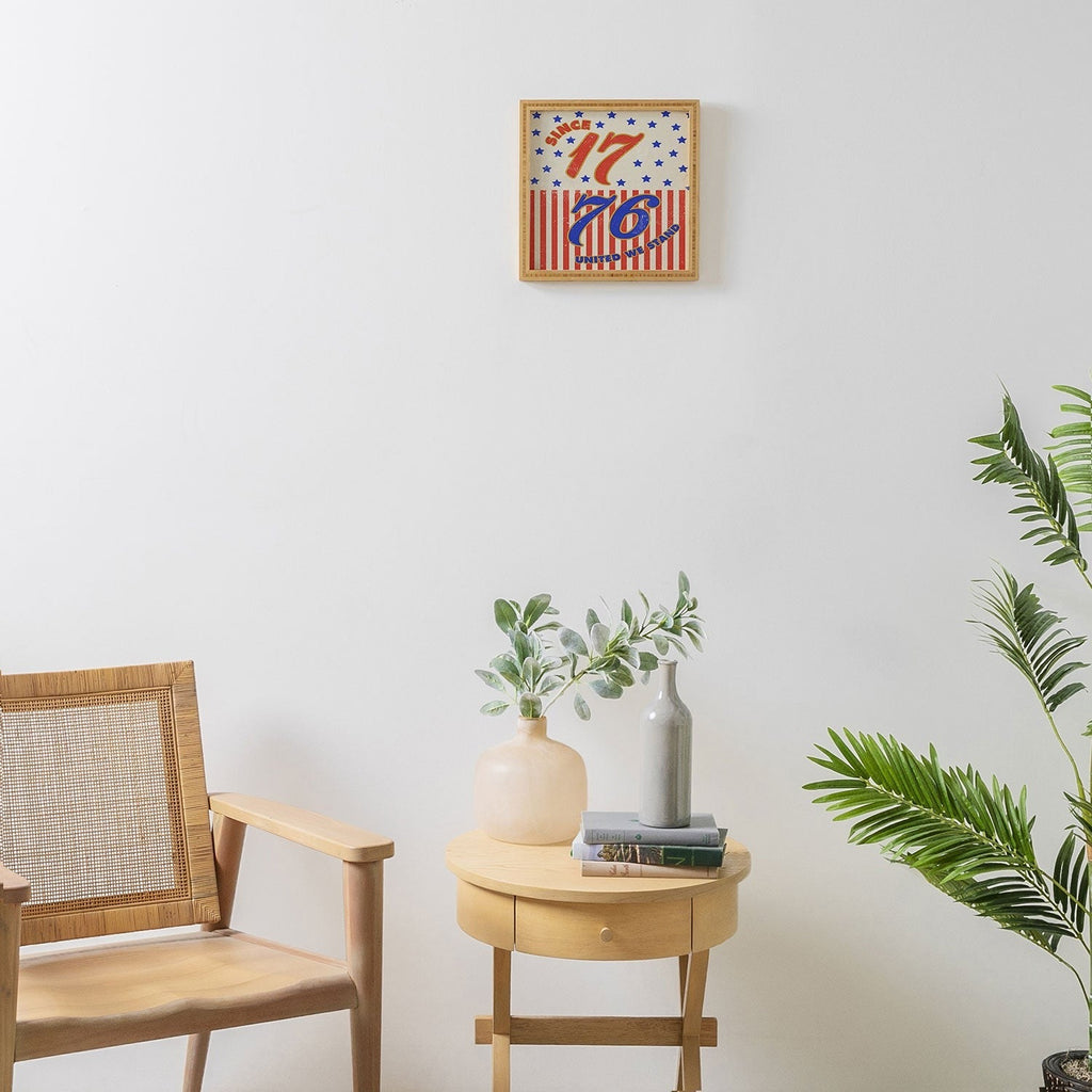 DENY Designs 1776 Stars Framed Wall Art