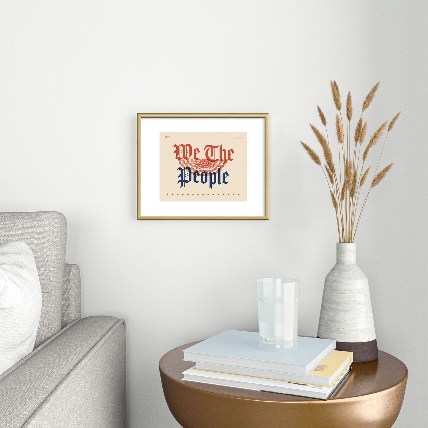DENY Designs We The People ii Metal Framed Art Print