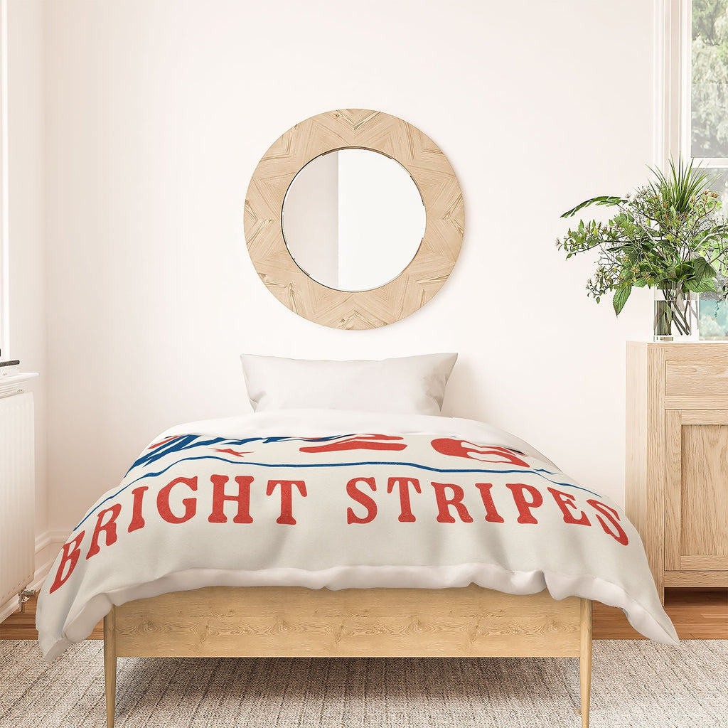 DENY Designs Bright Stars Bright Stripes Duvet Cover