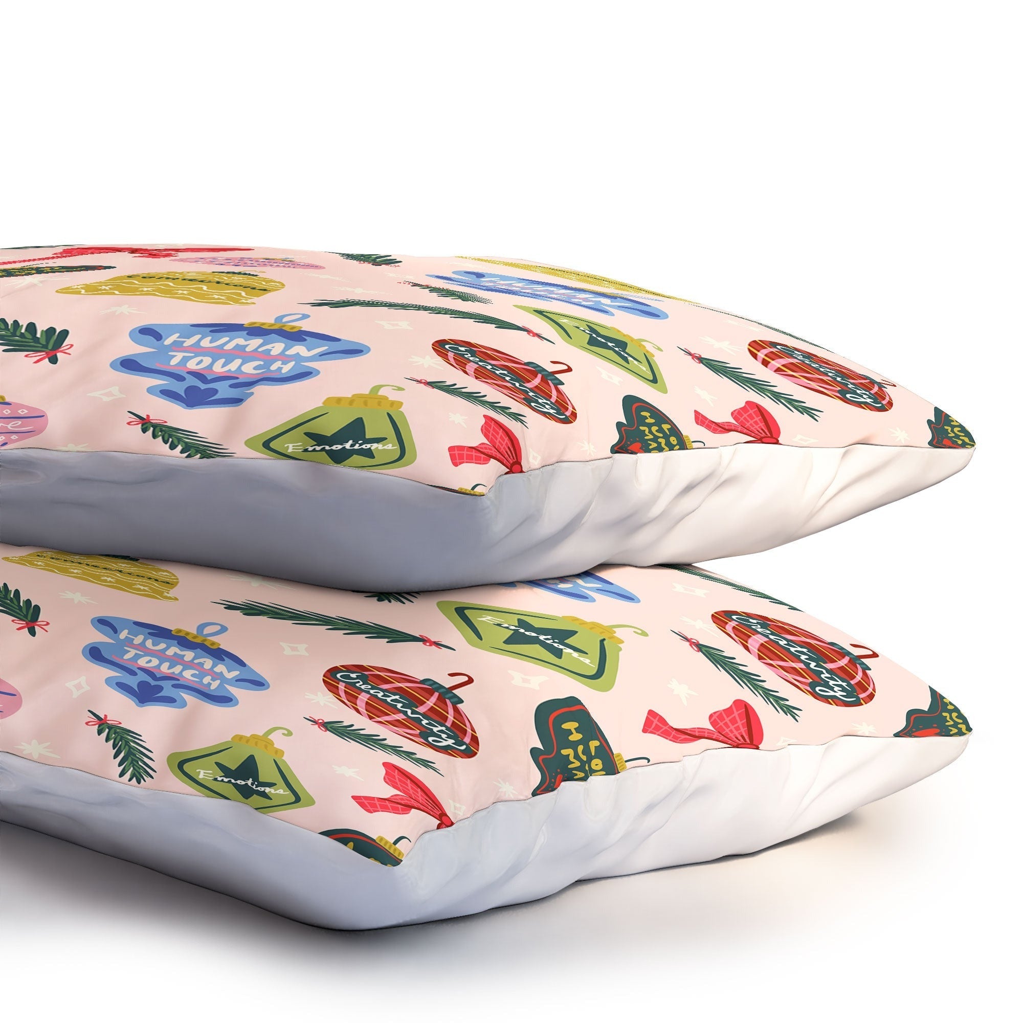 Design by Spark Love Human Made Christmas Ornaments Pillow Shams