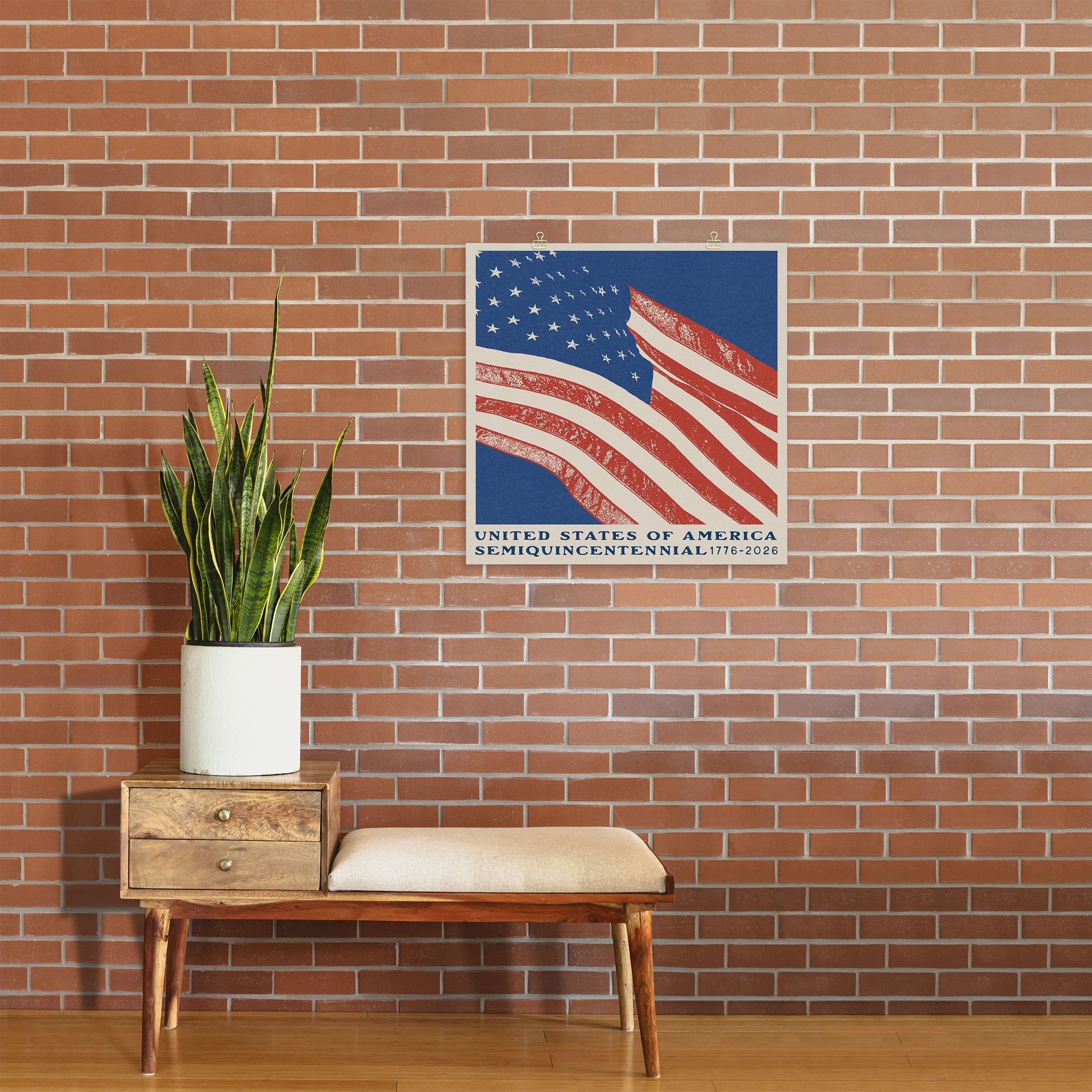 DENY Designs Stars n Stripes Semiquincentennial Art Print