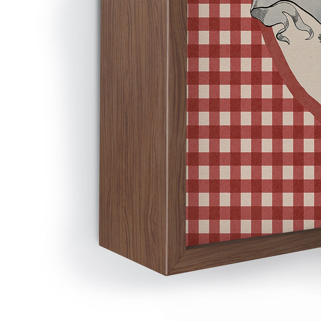 DENY Designs Gingham Eagle Framed Mini Art Print