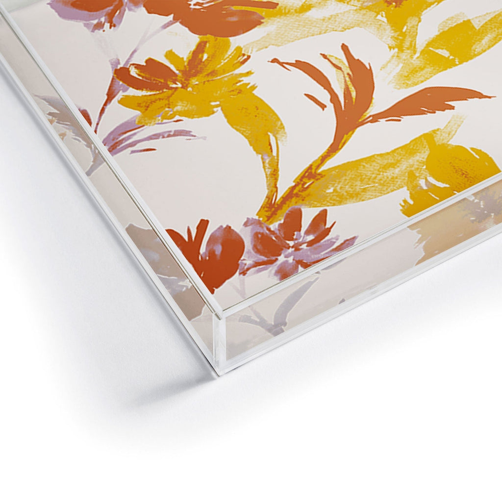 Gabriela Fuente Emma Floral Classic Acrylic Tray