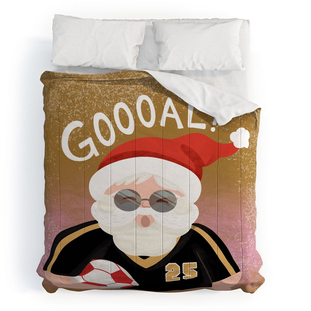 Design by Spark Sporty Soccer Santa Comforter