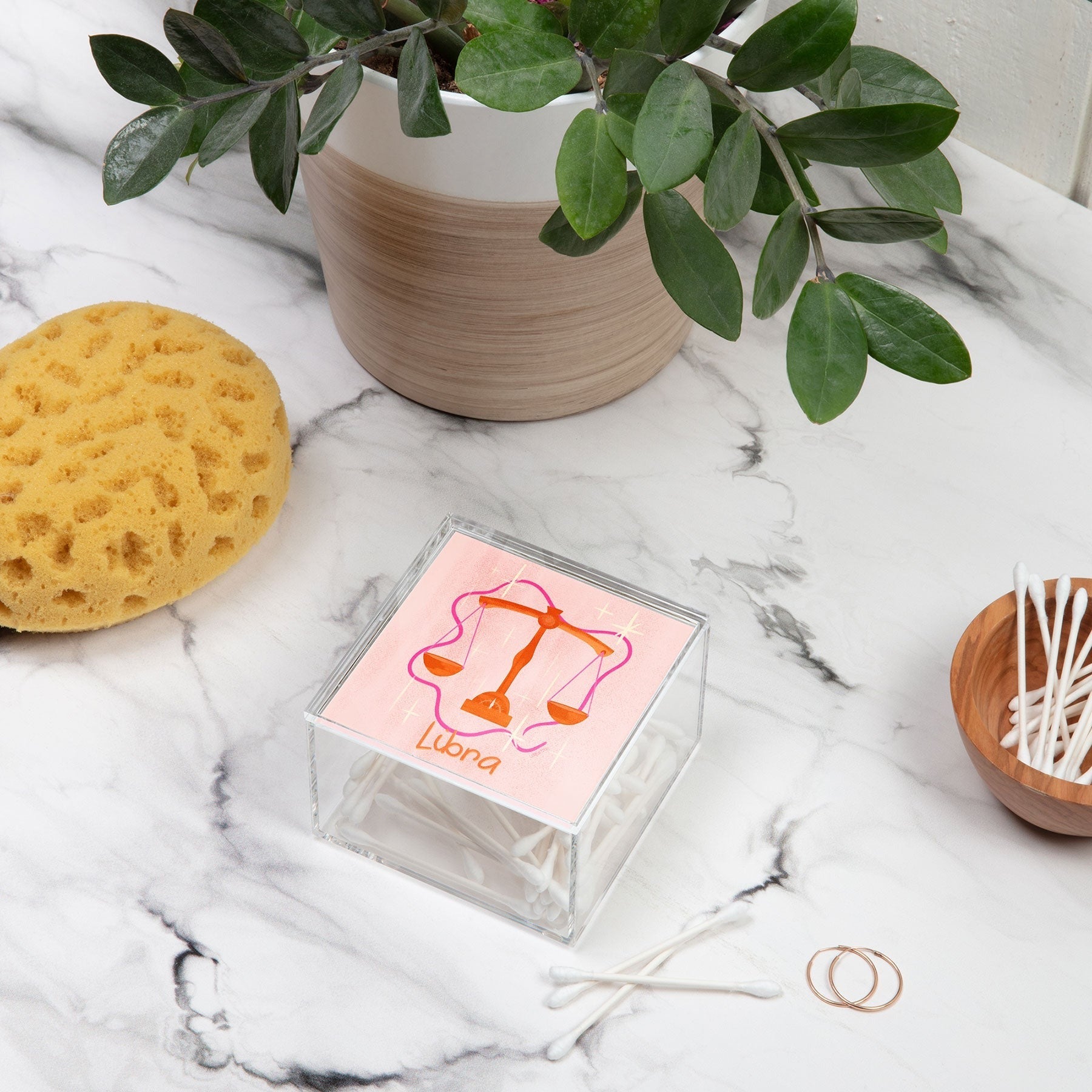 Little Om Zodiac Signs Libra Acrylic Box