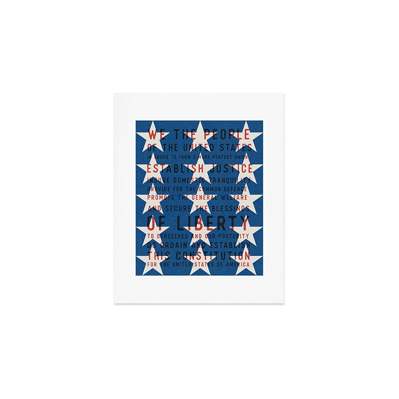 DENY Designs Starred Preamble Art Print