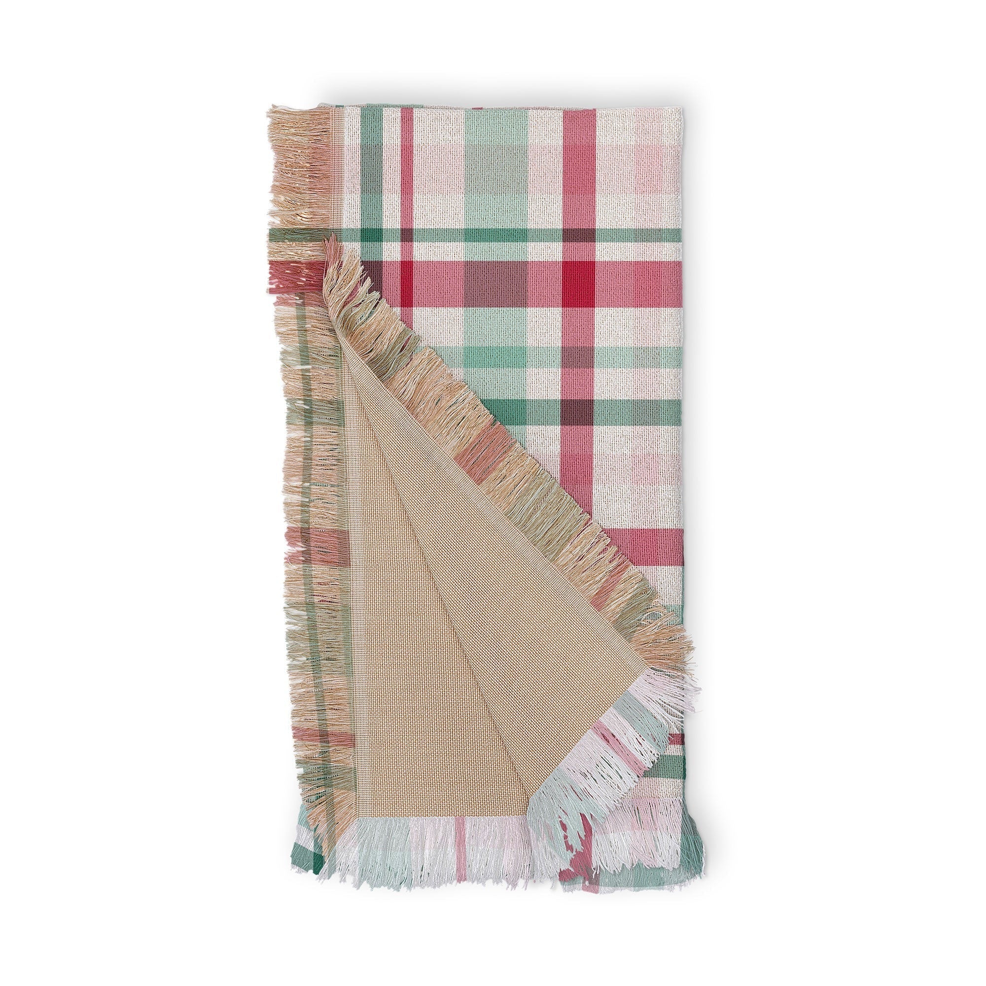 Lisa Argyropoulos Merry Vintage Plaid Throw Blanket