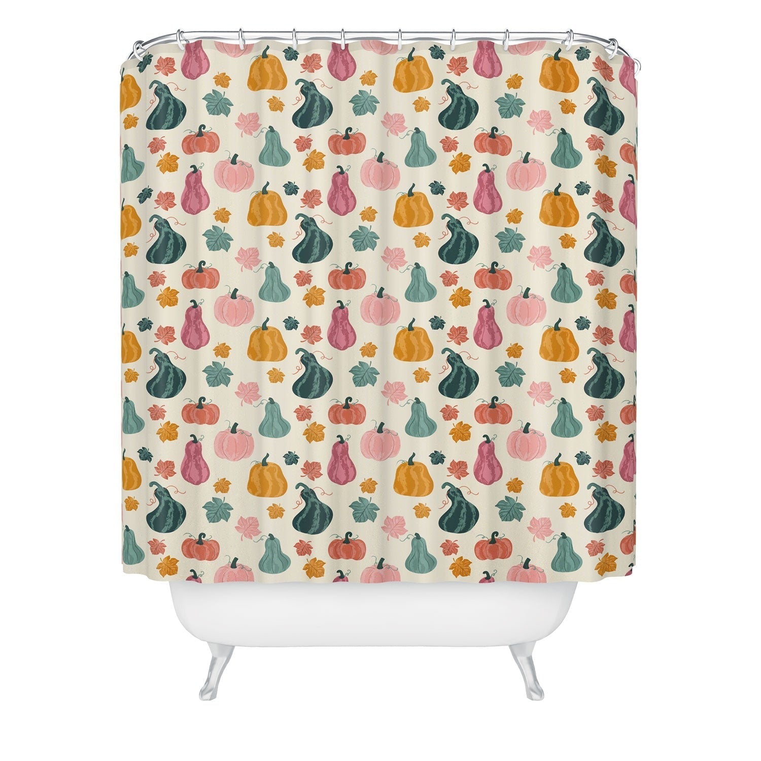 Design by Spark Gourdgeous Autumn Shower Curtain