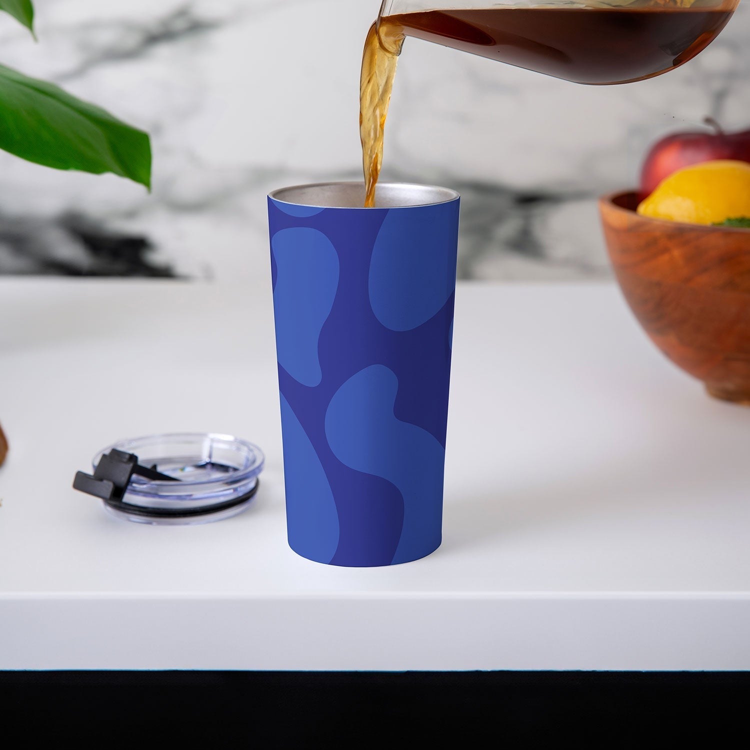 Camilla Foss Blue Pebble Travel Mug