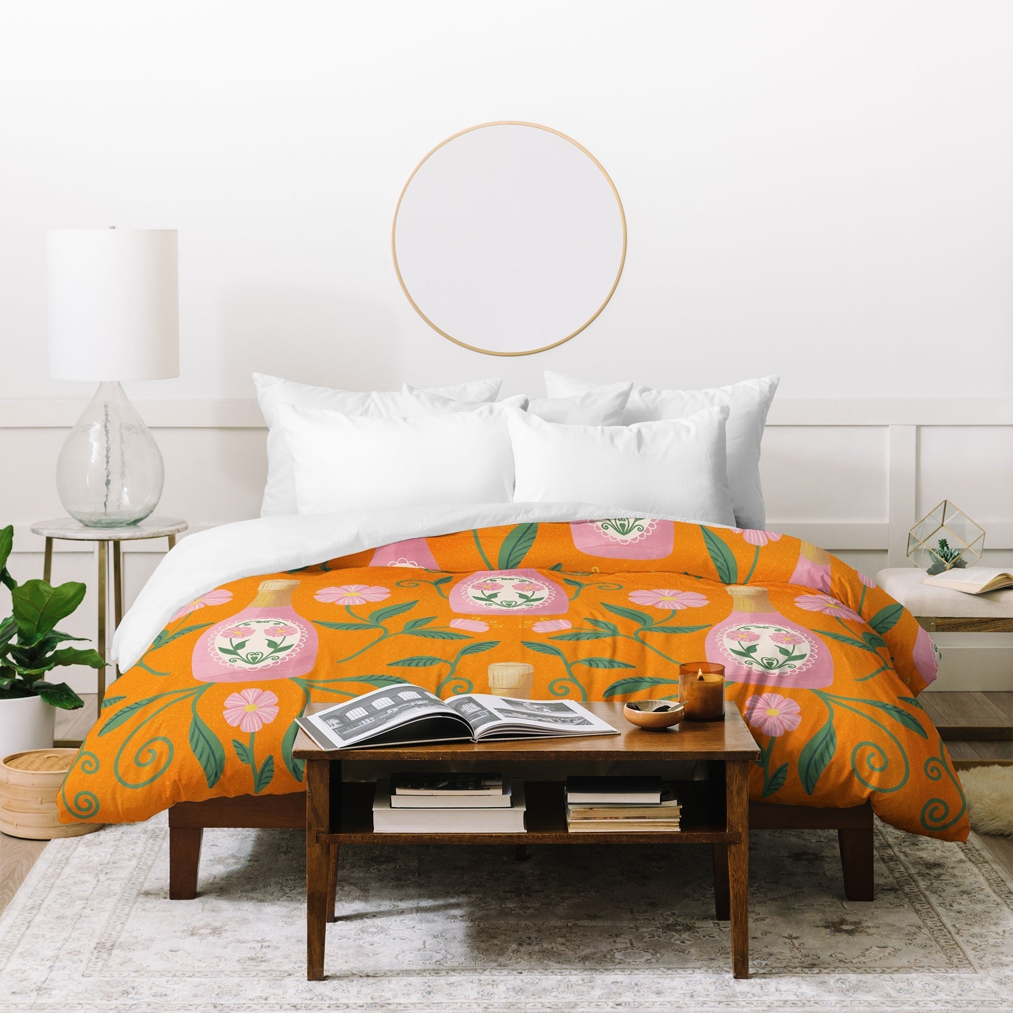 Design by Spark Rose Bubbly And Florals Duvet Cover