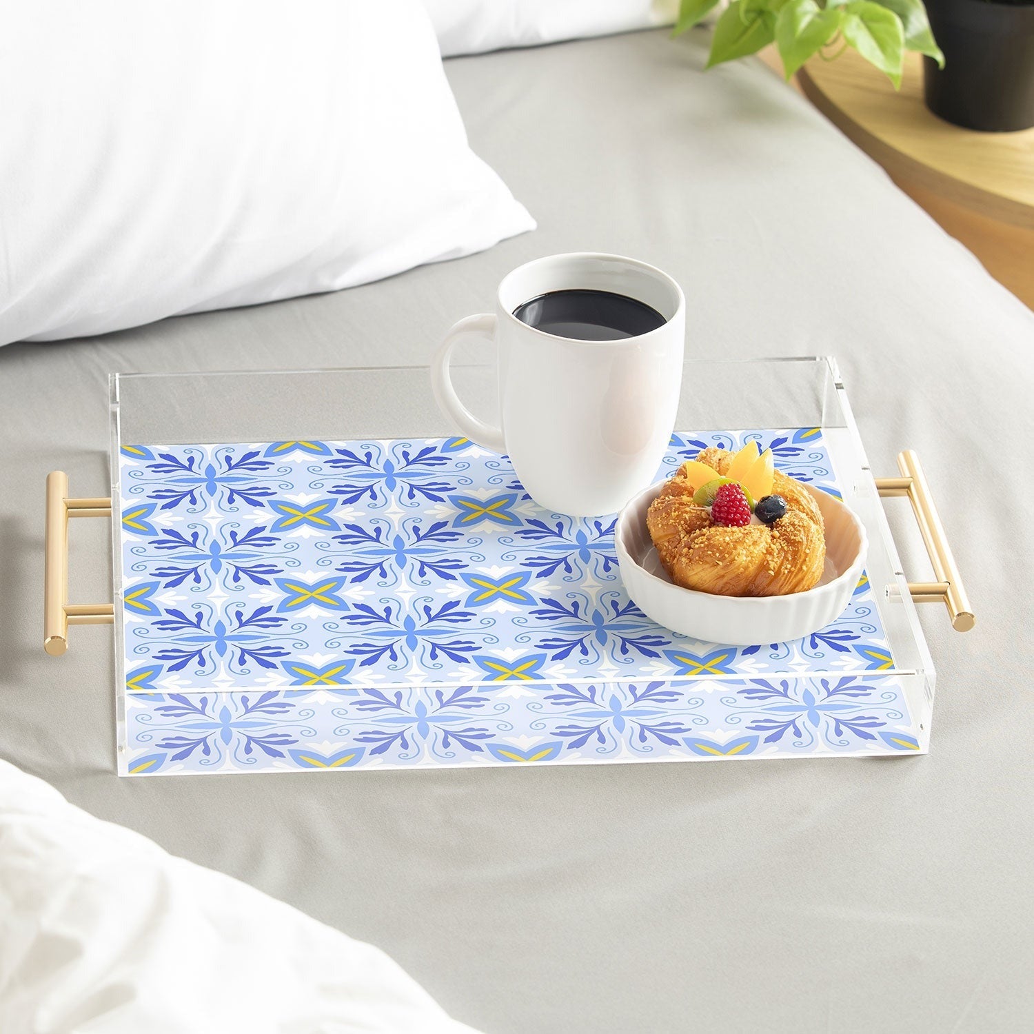 Design by Spark Dolce Vita Flourish Tile Acrylic Tray