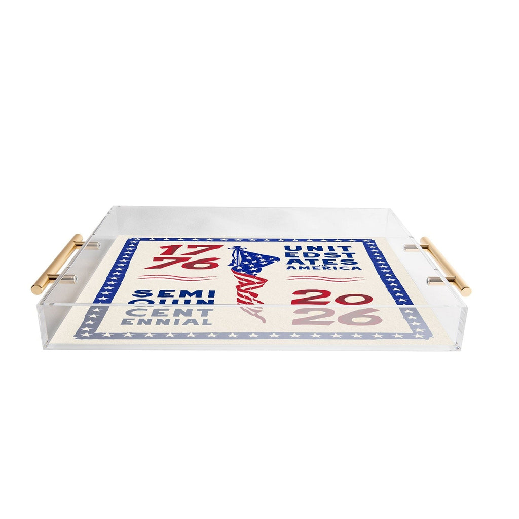 DENY Designs Retro 76 26 Acrylic Tray