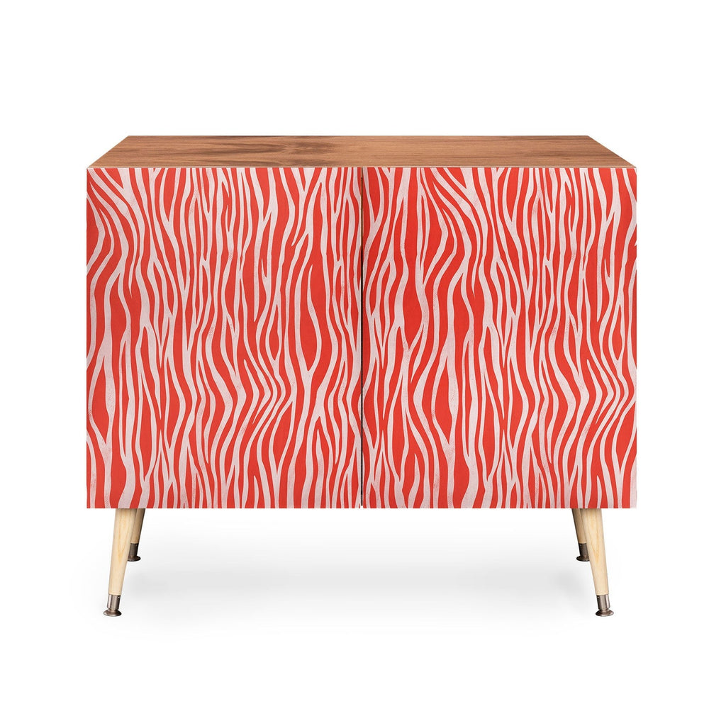 Avenie BR Red Zebra Stripe Credenza