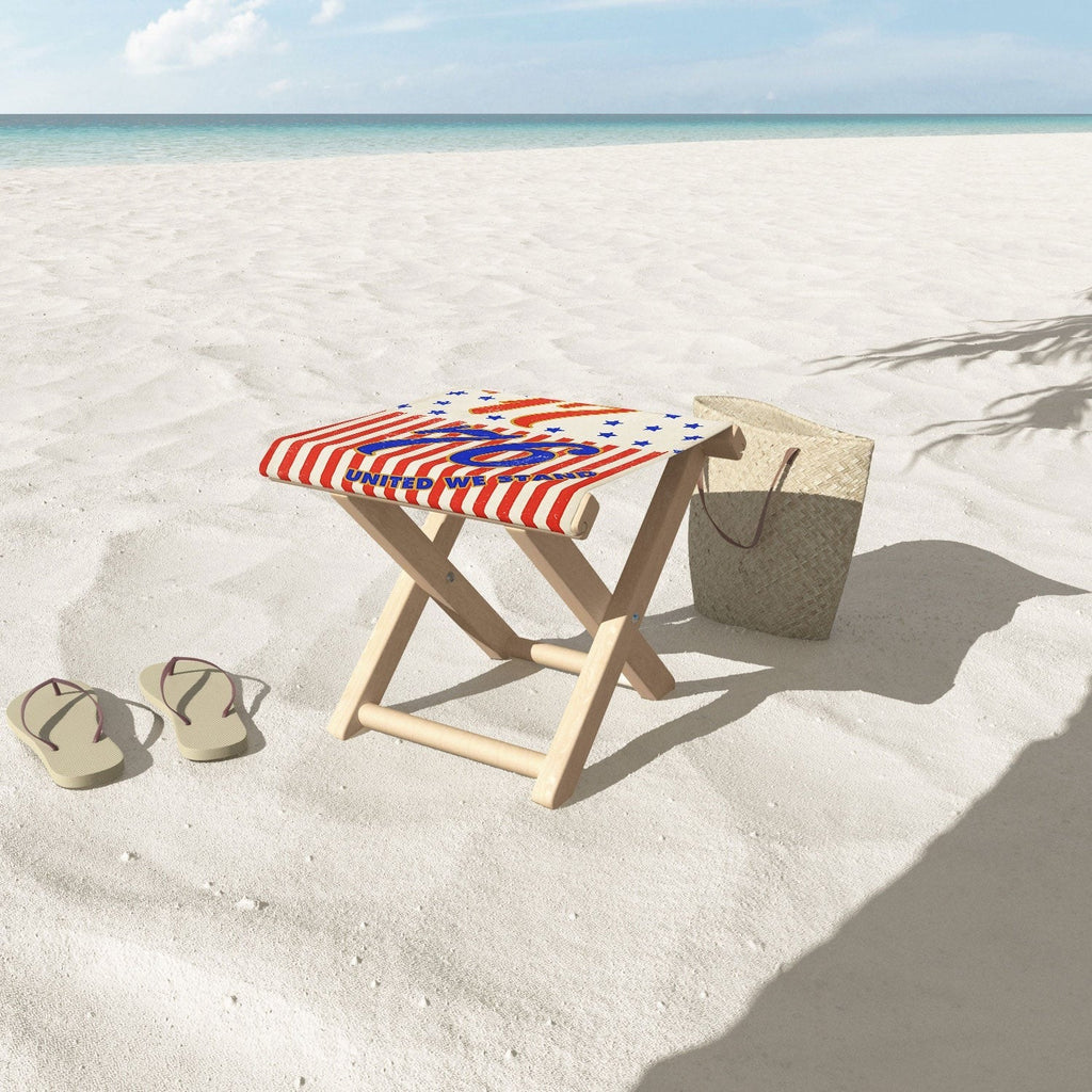 DENY Designs 1776 Stars Folding Stool
