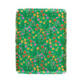 Pimlada Phuapradit Ditsy Spring Floral Green Throw Blanket