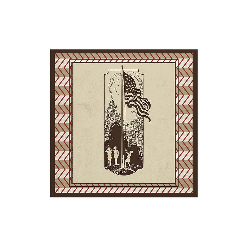 DENY Designs Flag Raisers Striped Square Art Print