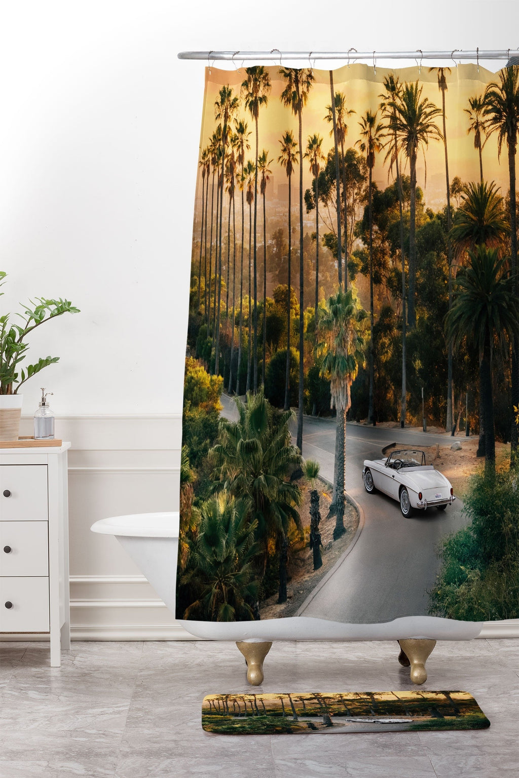 Gal Design Sunset Blvd Memory Foam Bath Mat