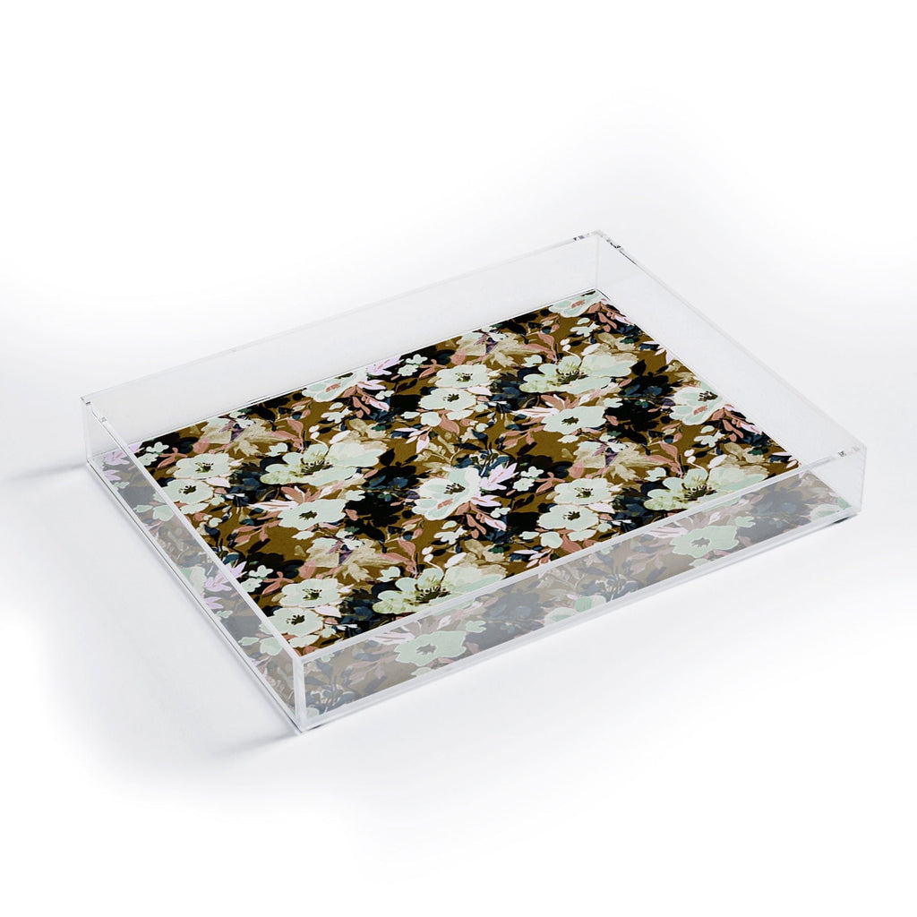 Marta Barragan Camarasa Romantic Floral Fusion Acrylic Tray