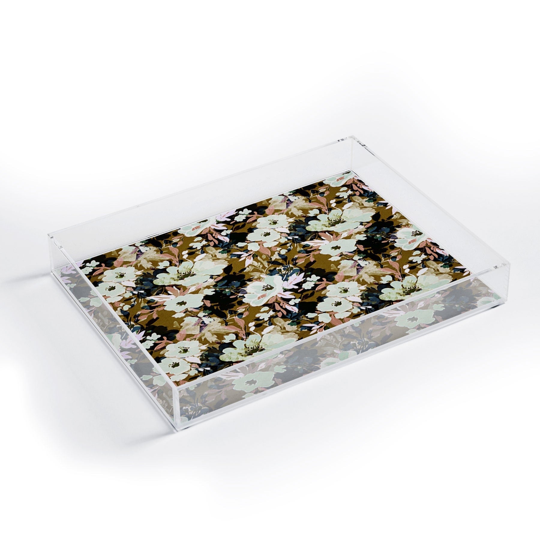 Marta Barragan Camarasa Romantic Floral Fusion Acrylic Tray