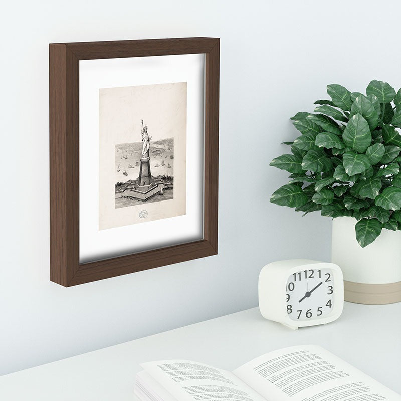 DENY Designs Vintage Lady Liberty Recessed Framing Rectangle