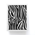 Jennifer Labre Wild Zebra Framed Mini Art Print