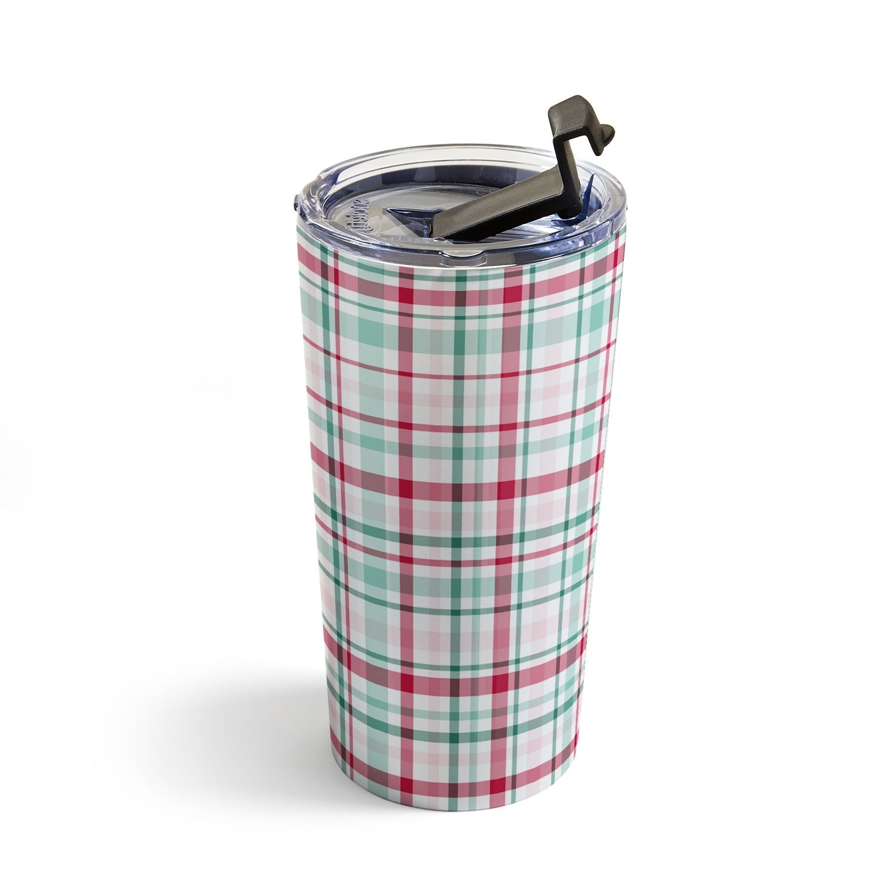 Lisa Argyropoulos Merry Vintage Plaid Travel Mug