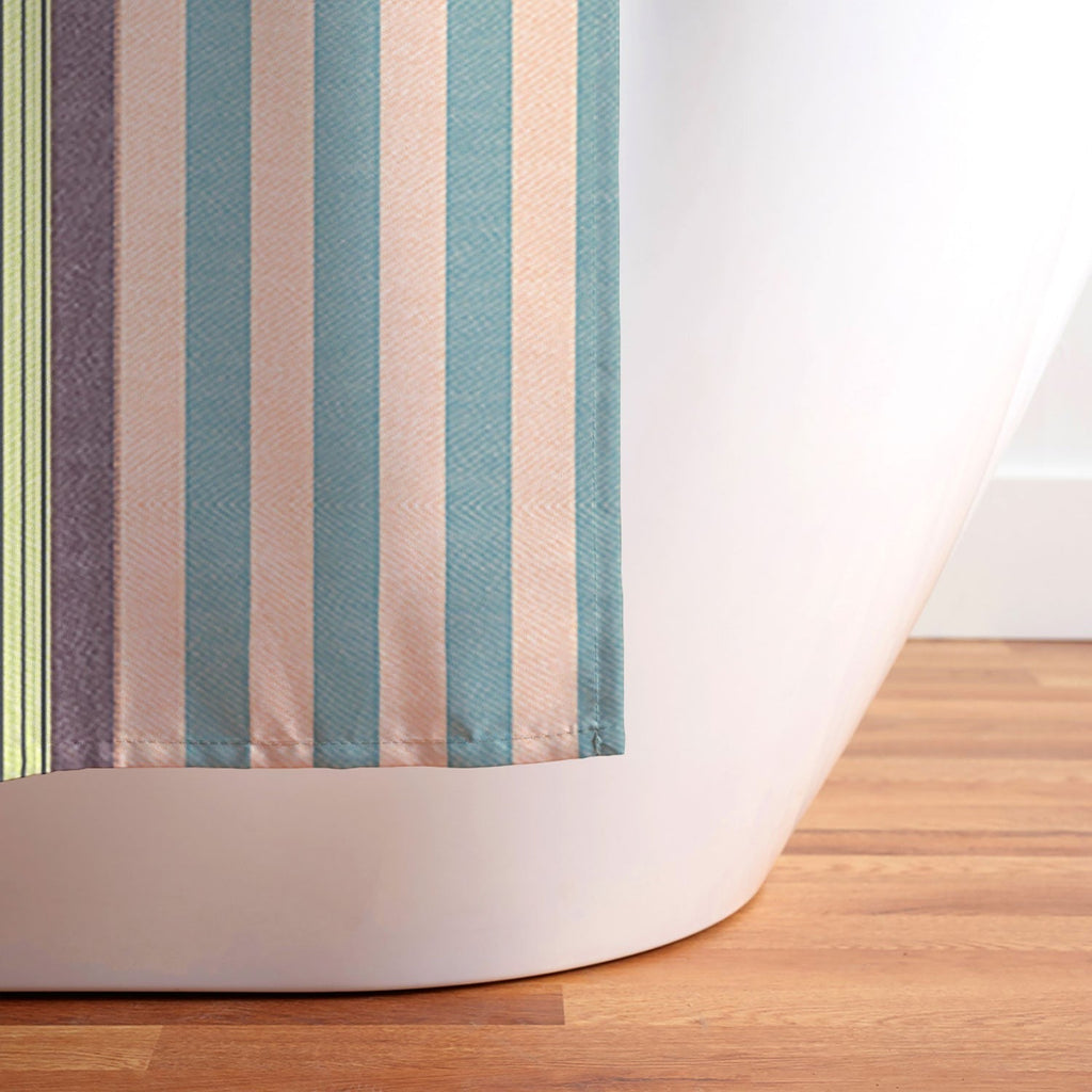 Marta Barragan Camarasa Colorful Stripe Delight Shower Curtain