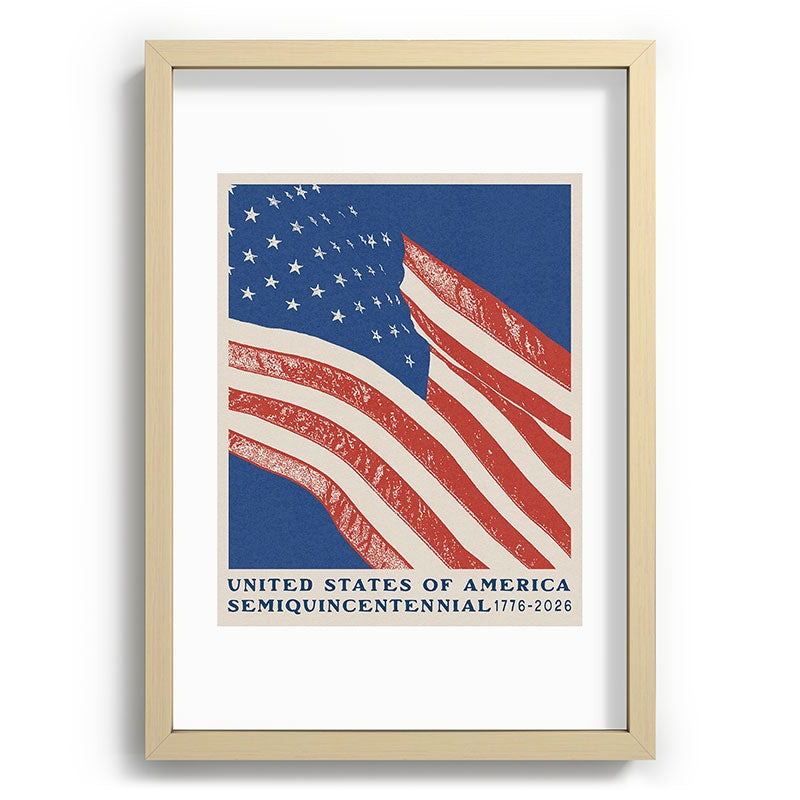 DENY Designs Stars n Stripes Semiquincentennial Recessed Framing Rectangle