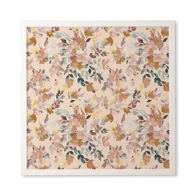 Ninola Design Botanic Retreat Floral Oleander Whimsical Soft Pink Framed Wall Art