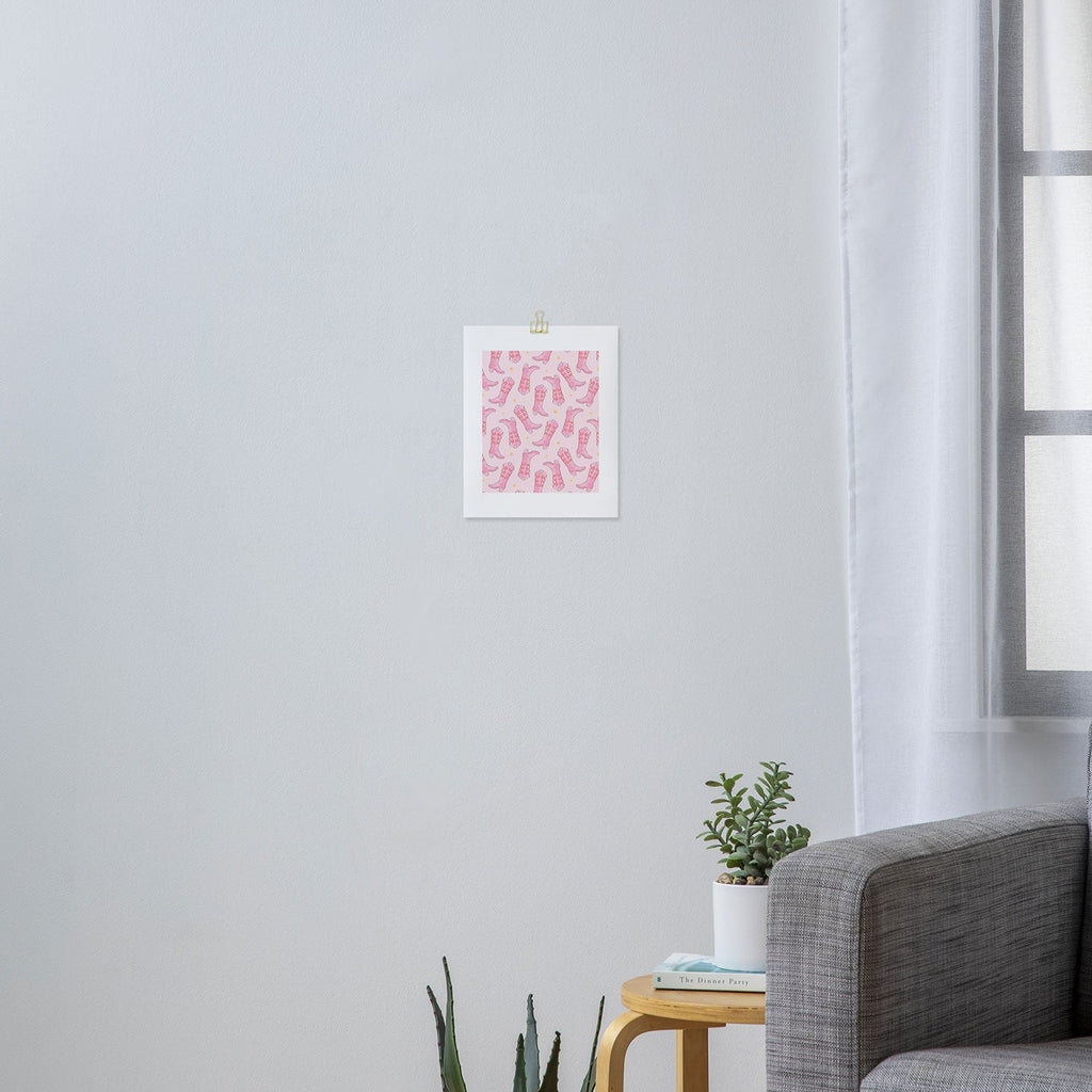 Love_Ryming Stars and Boots Art Print