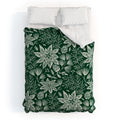 Pimlada Phuapradit Christmas Poinsettia Duvet Cover