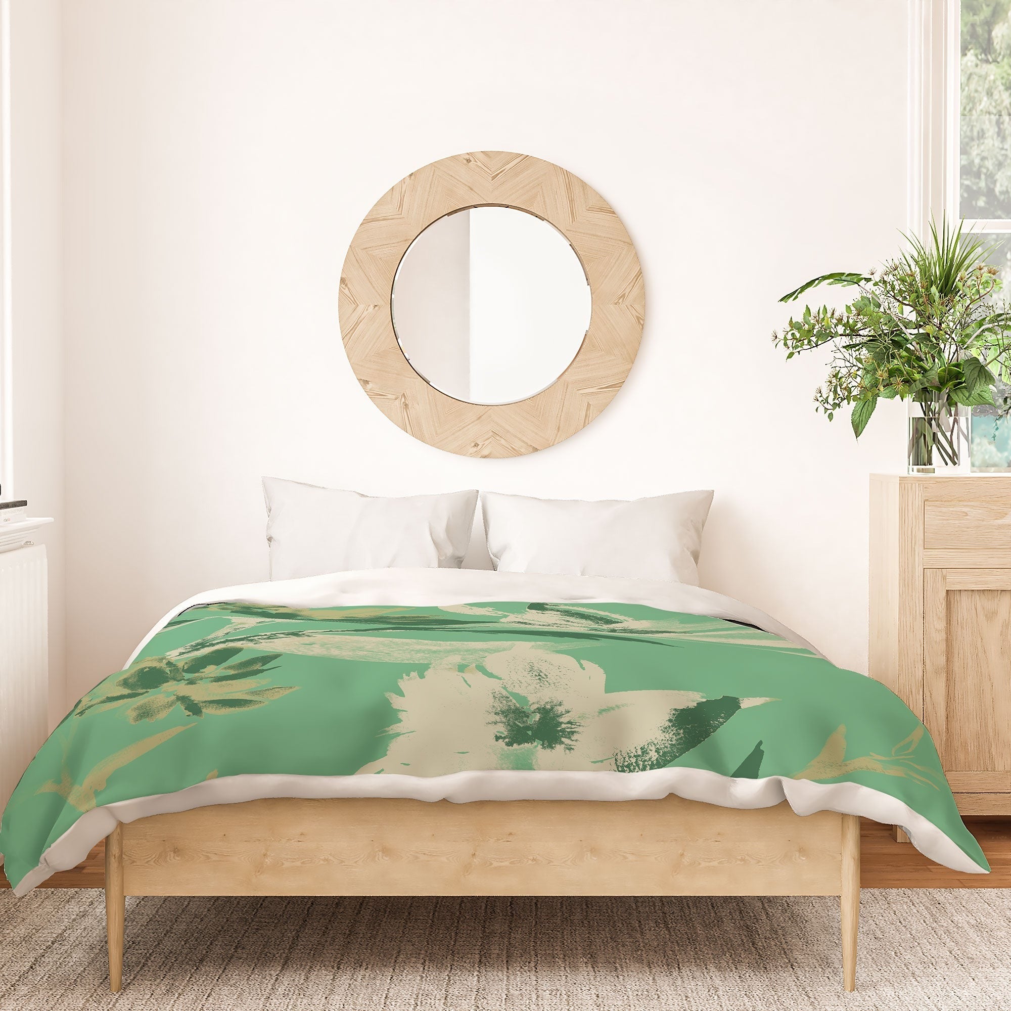 Gabriela Fuente Emma Green Duvet Cover