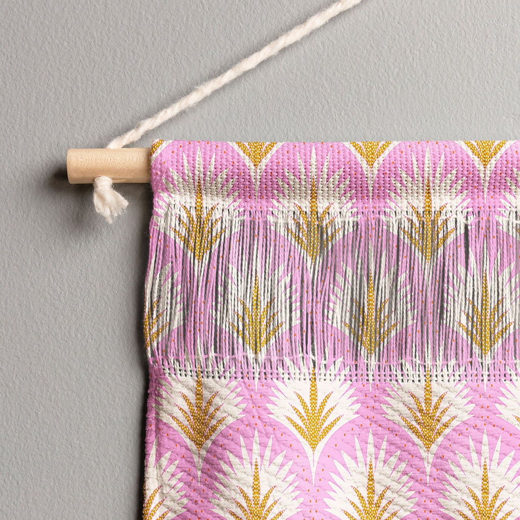 Jennifer Labre Pink Palmetto Wall Hanging Landscape