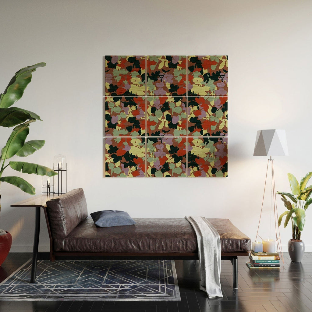 Marta Barragan Camarasa Retro Bloom Medley Wood Wall Mural