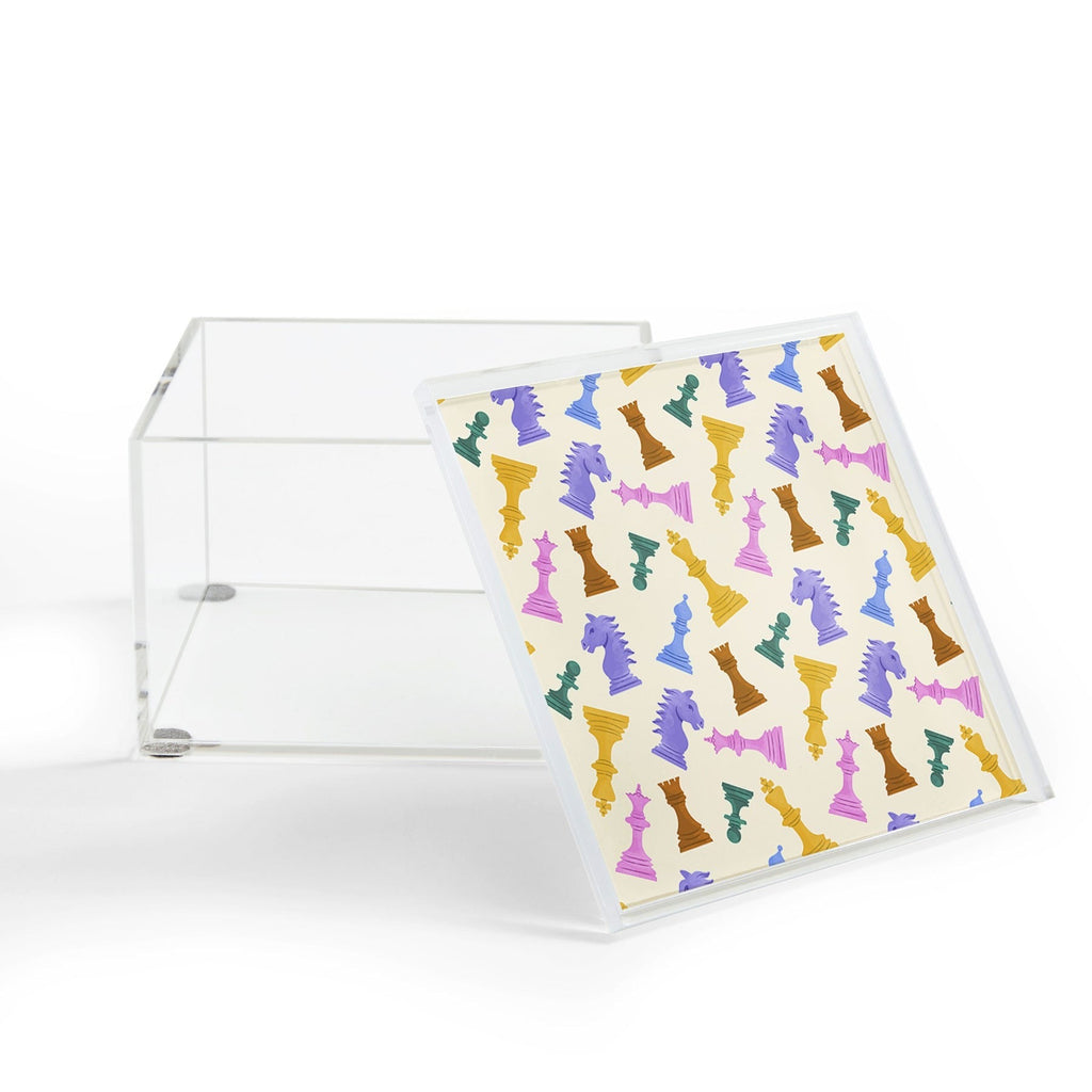 Design by Spark Chess Game Pieces Acrylic Box