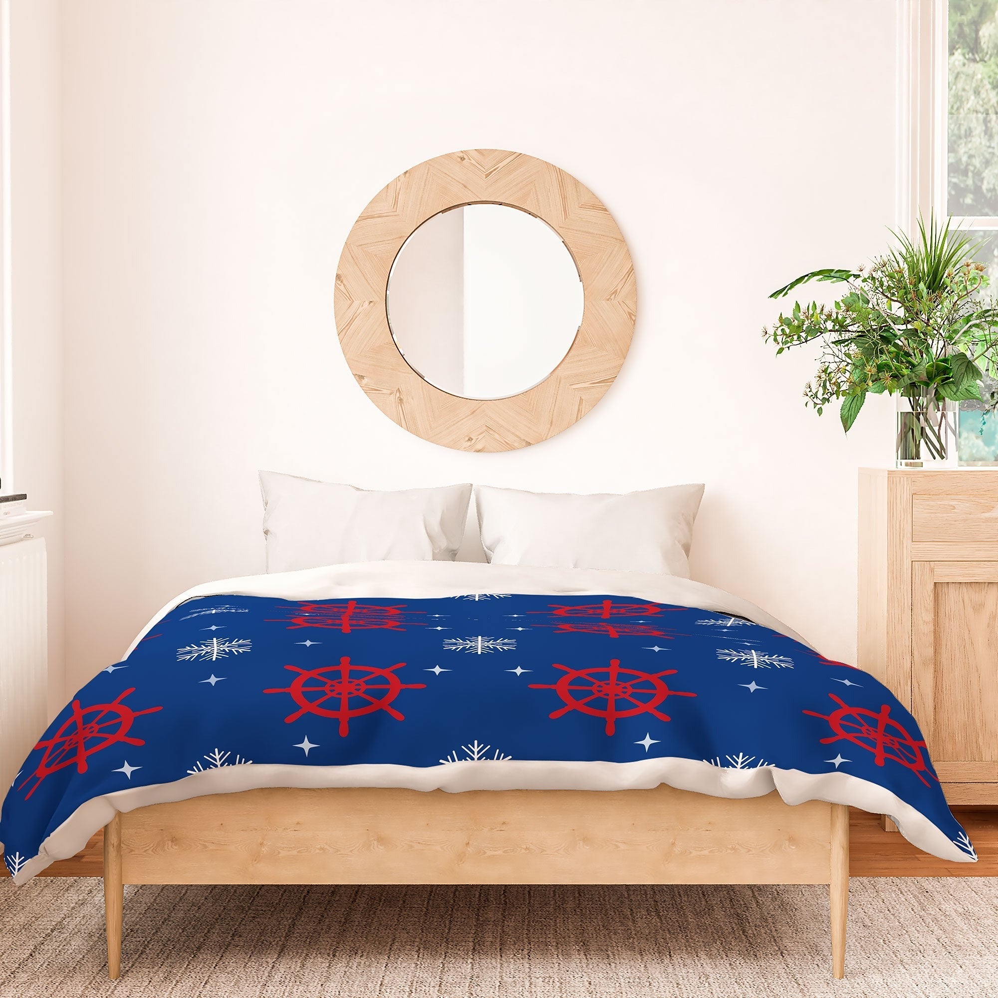 Design by Spark Holiday Helms and Snowflakes Duvet Cover