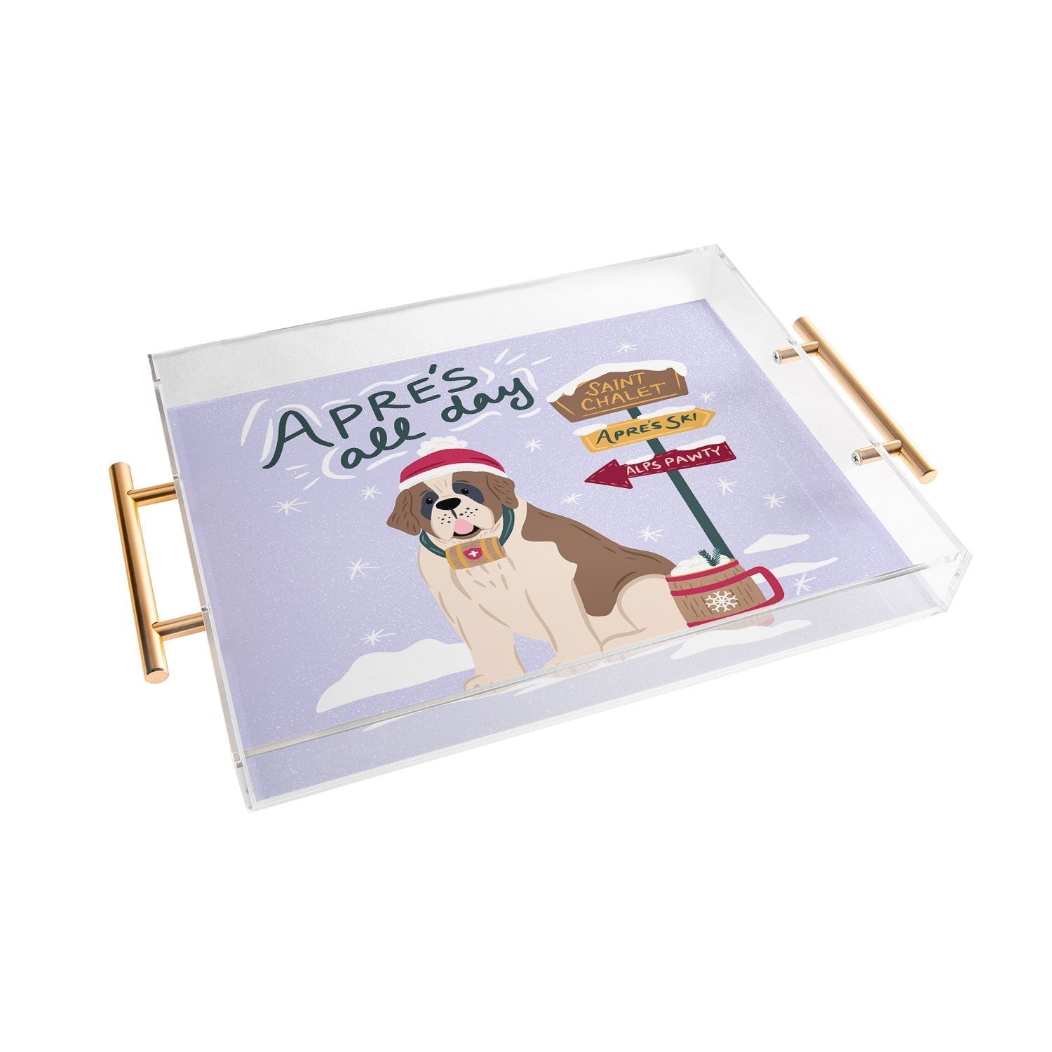 Design by Spark St Bernard Apres All Day Acrylic Tray