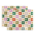 LouBruzzoni Retro Star Block Pattern Placemat