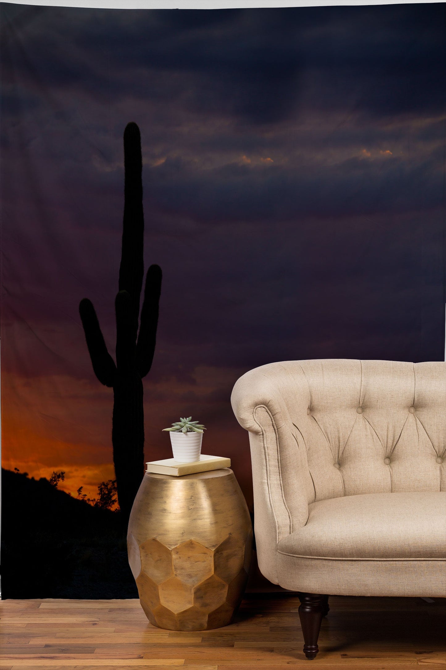 Barbara Sherman Saguaro Sunset Tapestry