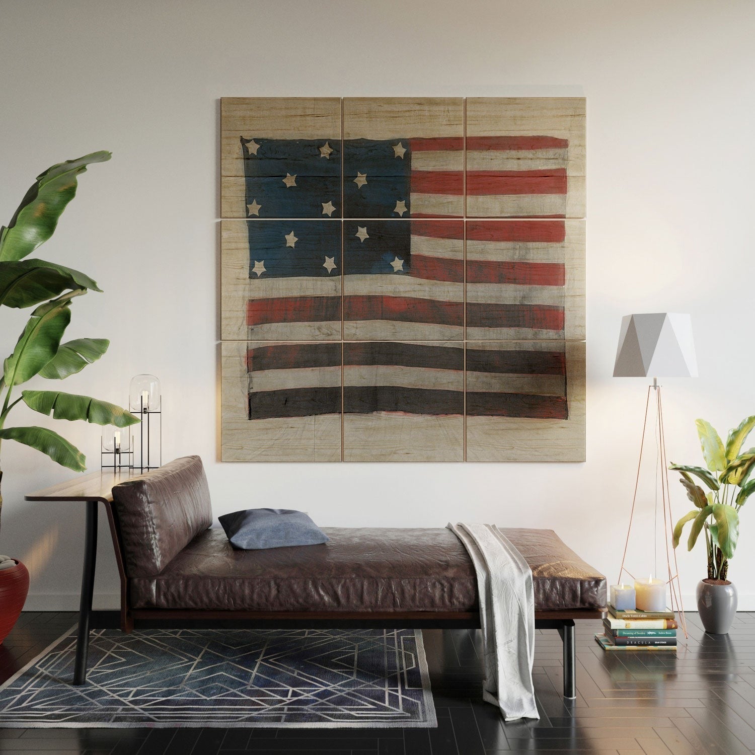 DENY Designs Flag Attributed to Elizabeth Schuyler Hamilton Wood Wall Mural