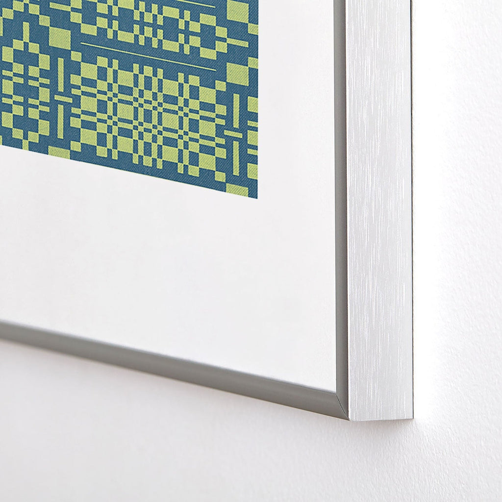 Marta Barragan Camarasa Nostalgic Grid Design Metal Framed Art Print
