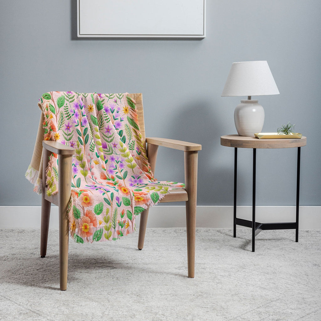 Pimlada Phuapradit Ditsy Spring Floral Throw Blanket