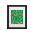Pimlada Phuapradit Ditsy Spring Floral Green Framed Art Print