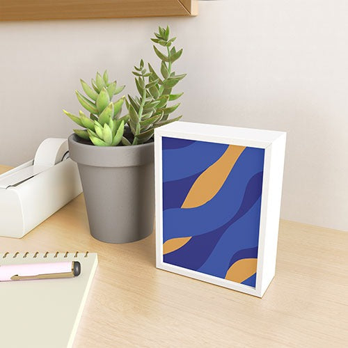 Camilla Foss Pebbles in Stream Framed Mini Art Print