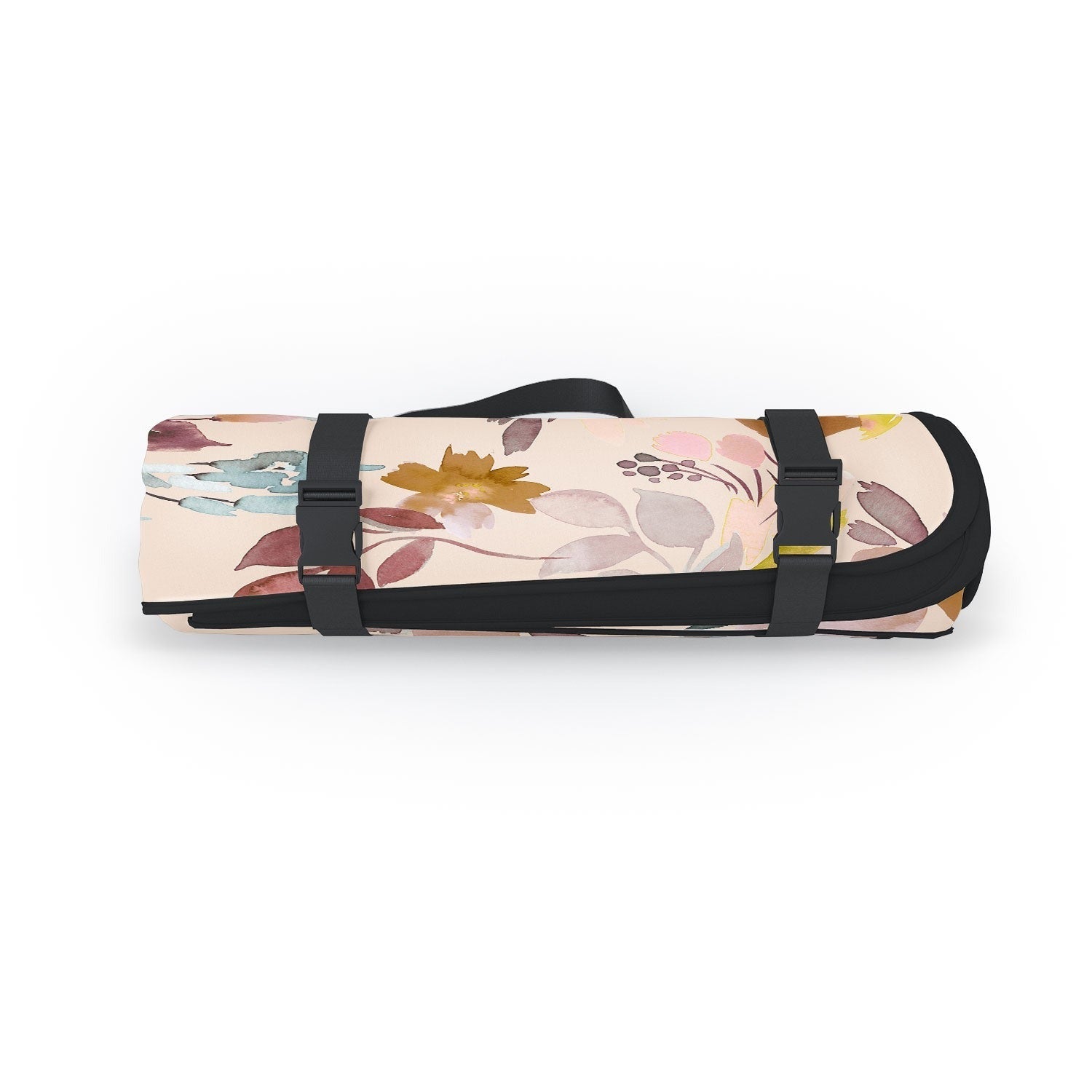 Ninola Design Botanic Retreat Floral Oleander Whimsical Soft Pink Picnic Blanket