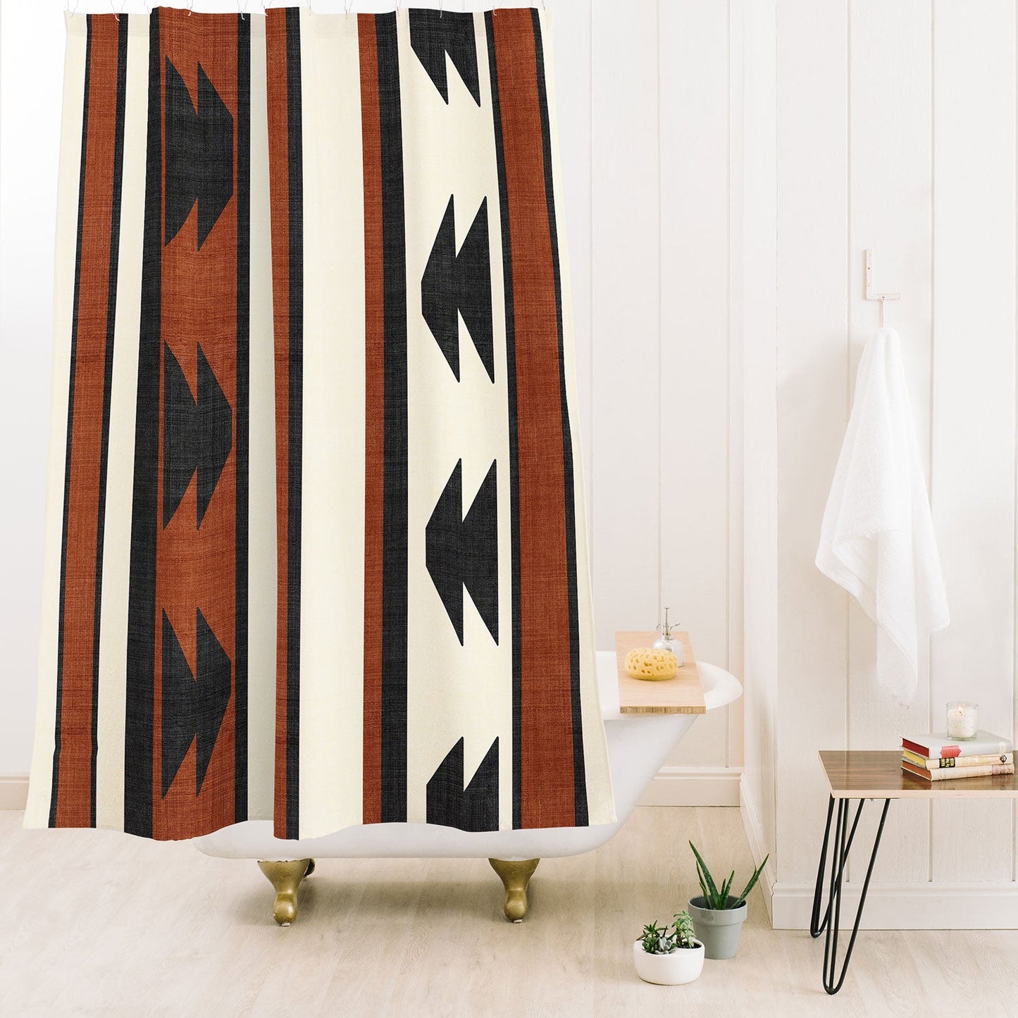 Becky Bailey Province in Rust Shower Curtain